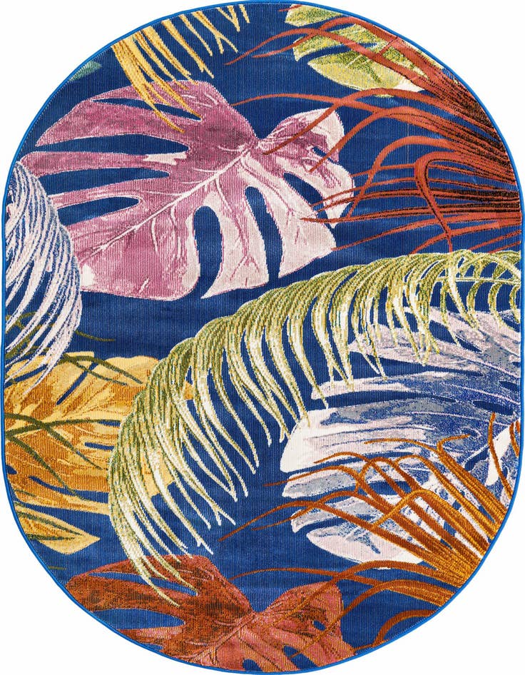 Detail image of 4' x 6' Blossom Oval Rug