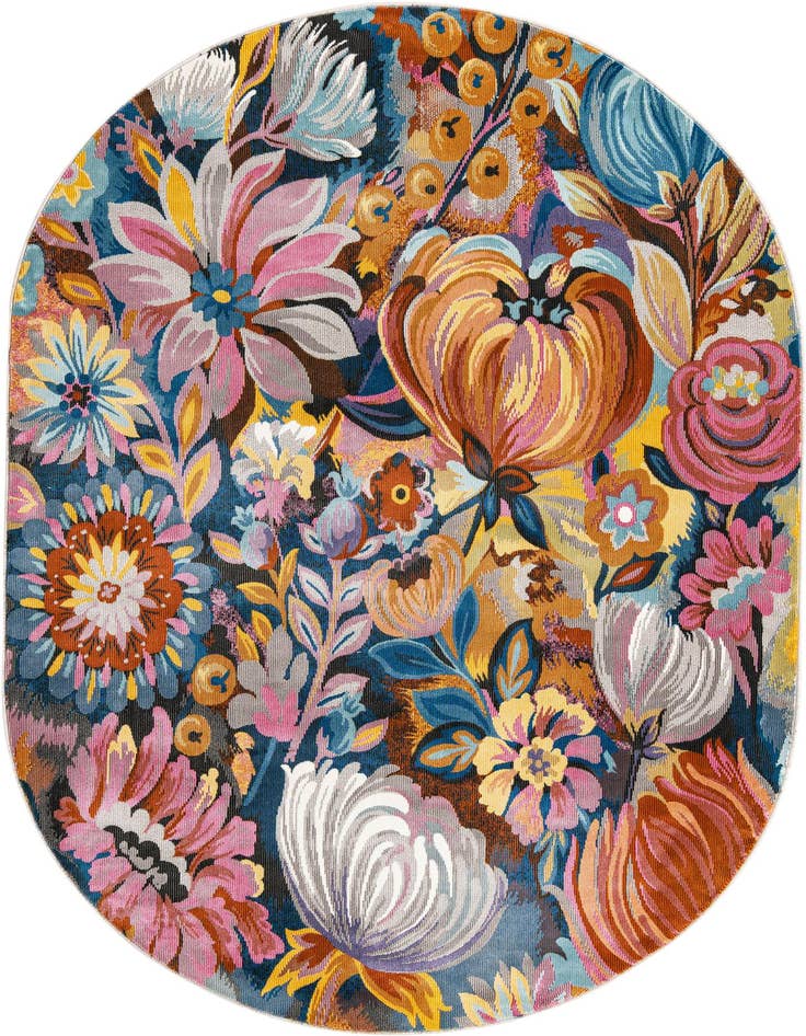 Detail image of 5' 3 x 7' 10 Blossom Oval Rug