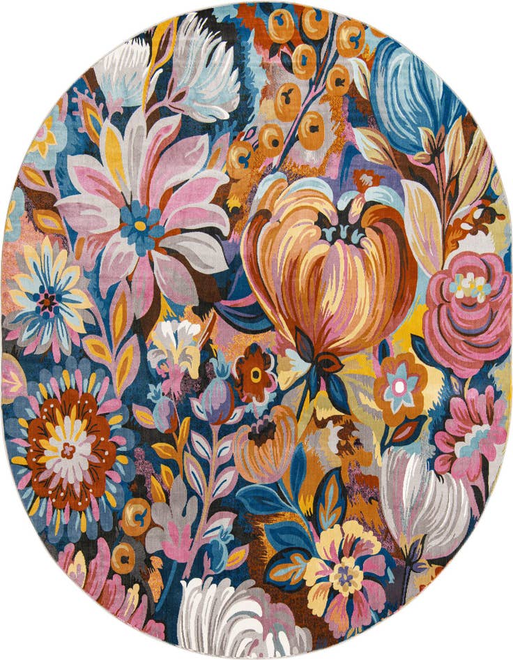 Detail image of 7' 10 x 10' Blossom Oval Rug