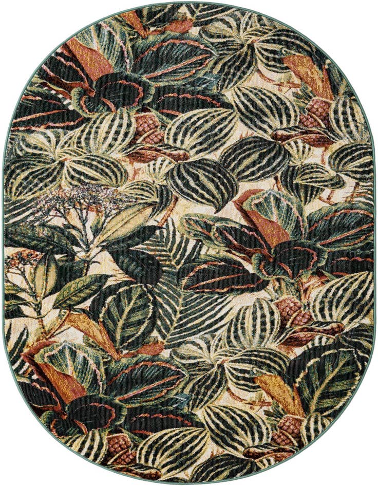 Detail image of 4' x 6' Blossom Oval Rug