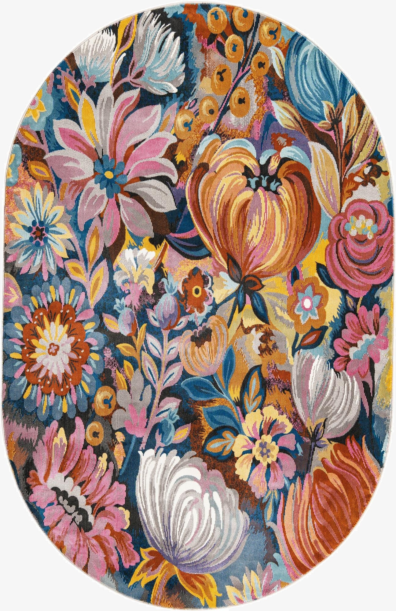 5' 3 x 7' 10 Blossom Oval Rug