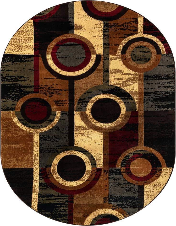 Detail image of 5' 3 x 8' Cafe Oval Rug