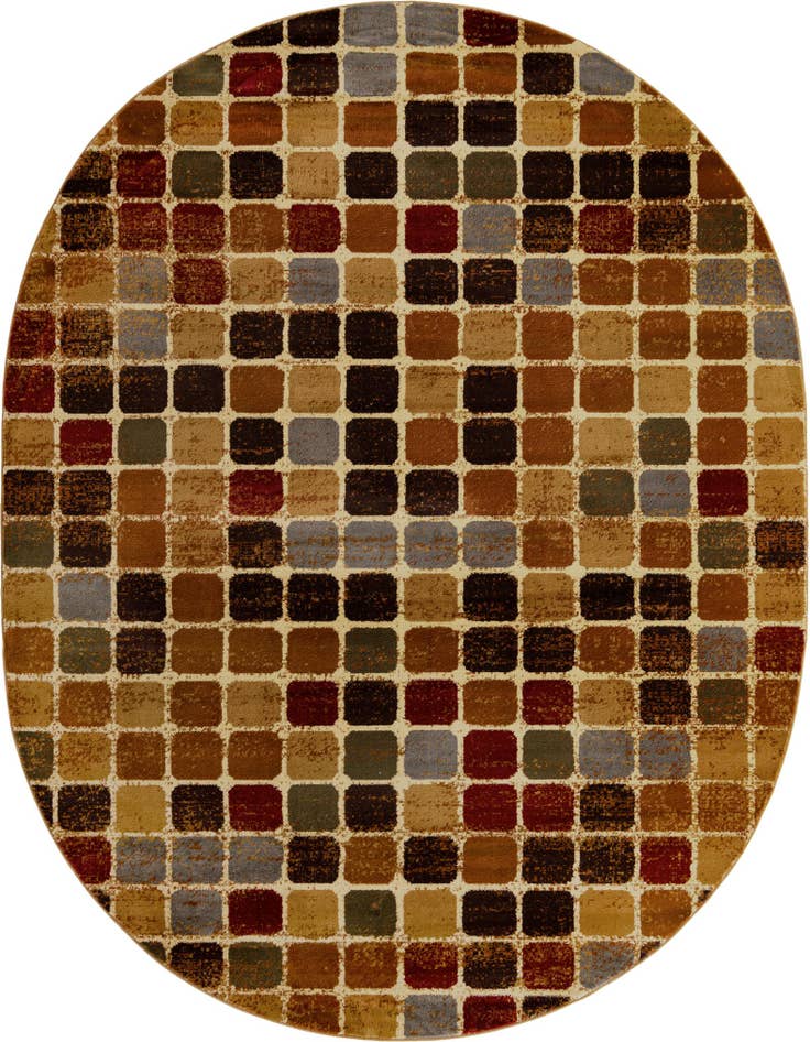 Detail image of 7' 10 x 10' Cafe Oval Rug