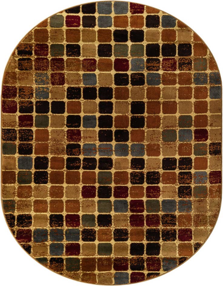 Detail image of 5' 3 x 8' Cafe Oval Rug