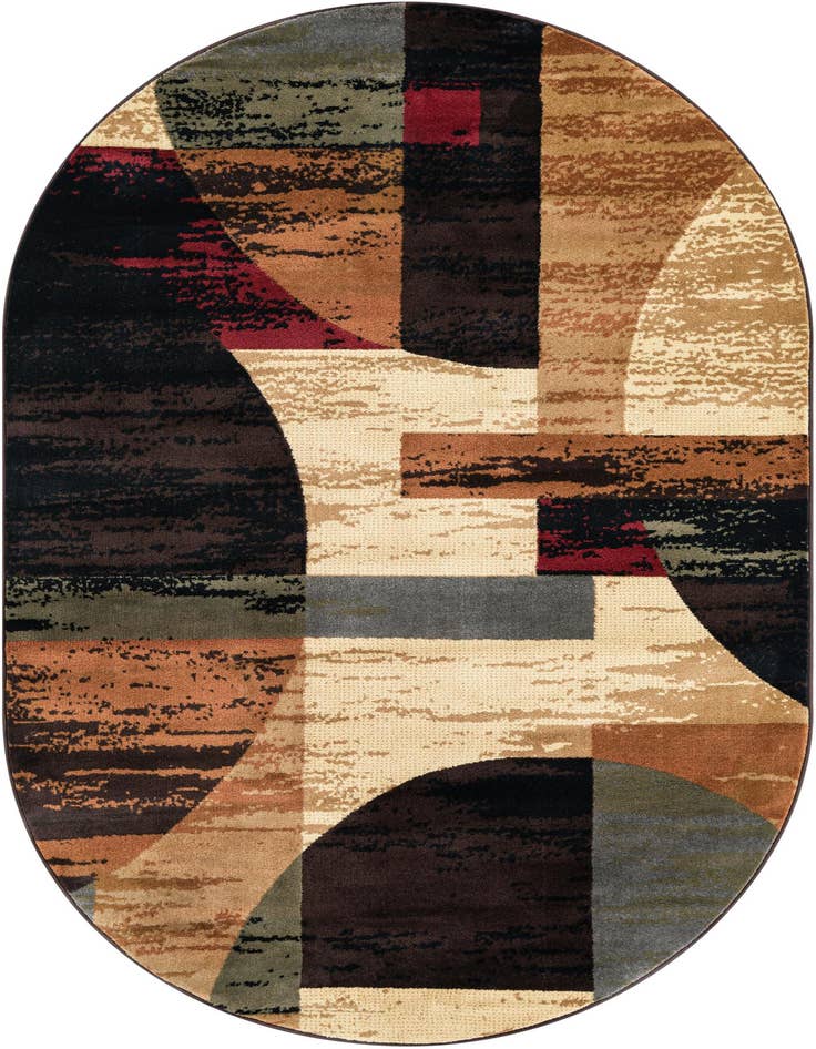 Detail image of 5' 3 x 8' Cafe Oval Rug