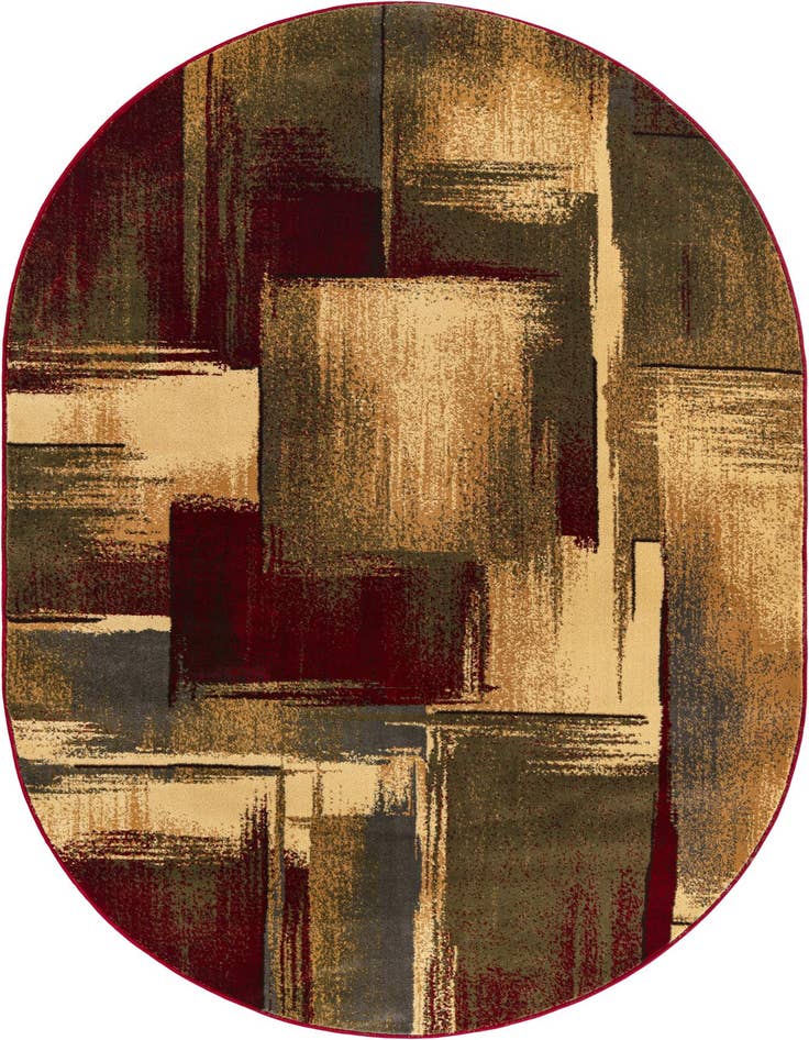 Detail image of 6' 1 x 9' Cafe Oval Rug