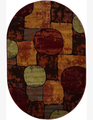 4' 1 x 6' 1 Cafe Oval Rug