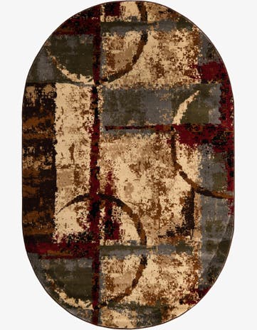 5' 3 x 8' Cafe Oval Rug