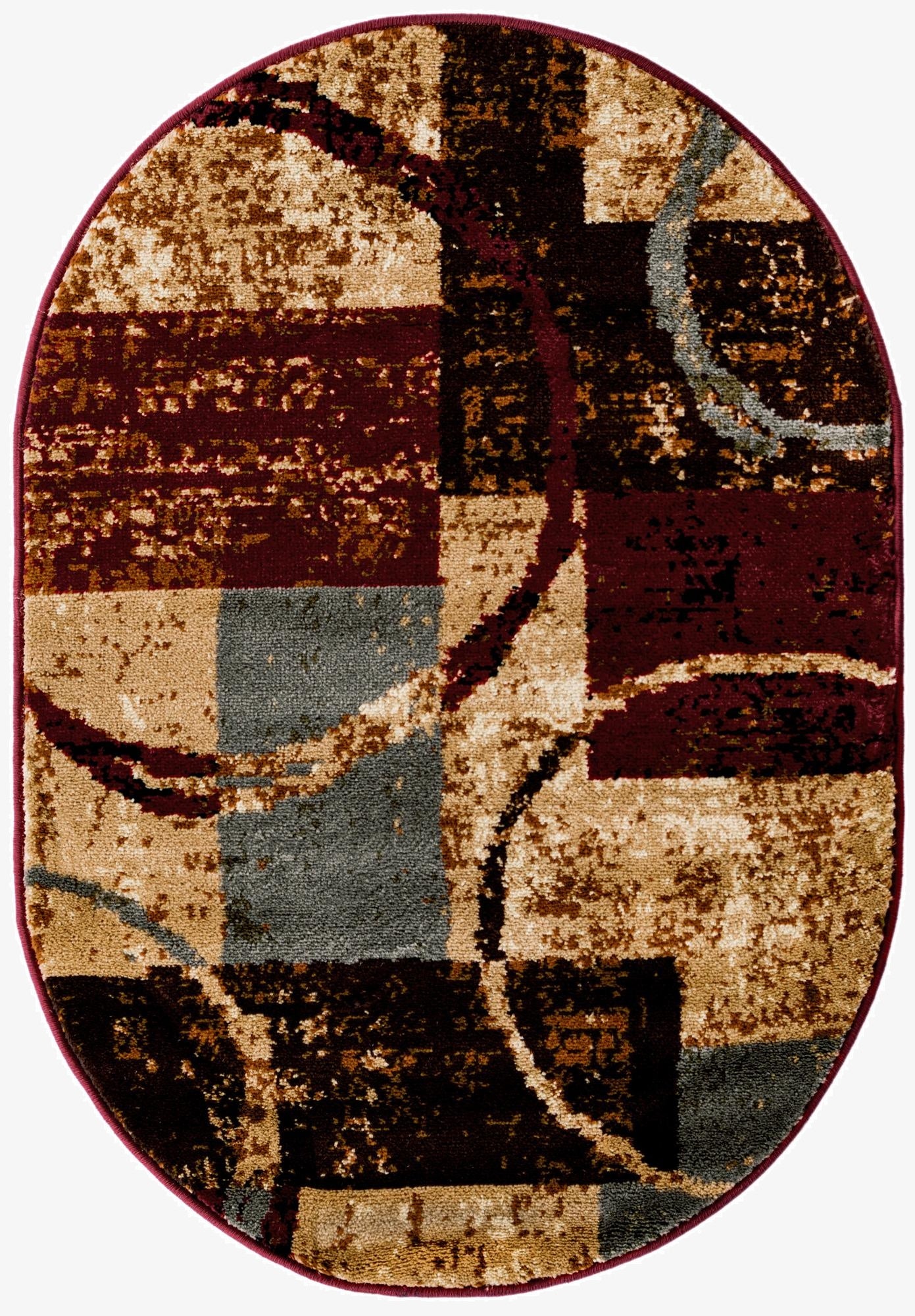 2' x 3' Cafe Oval Rug
