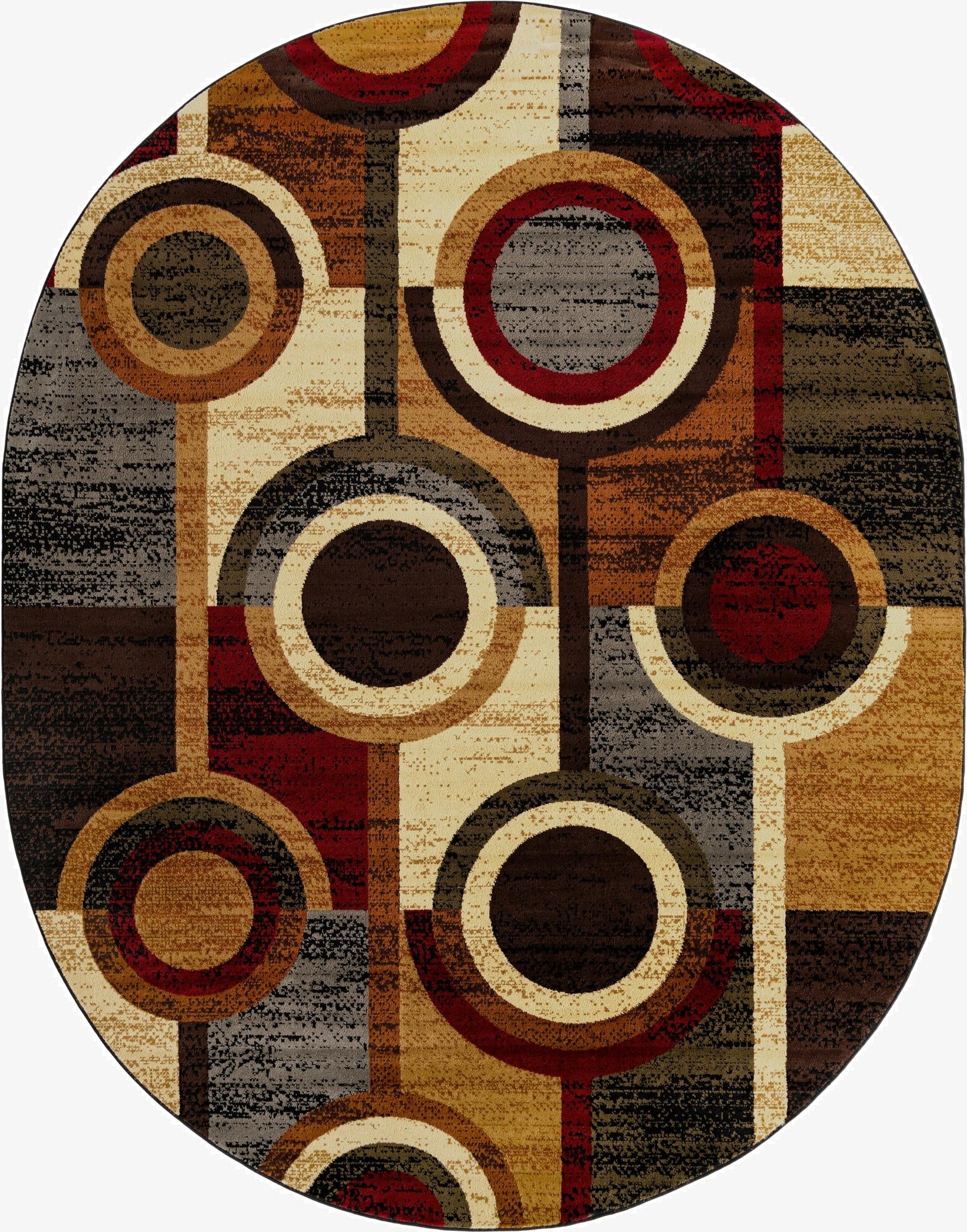 Primary image 7' 10 x 10' Cafe Oval Rug