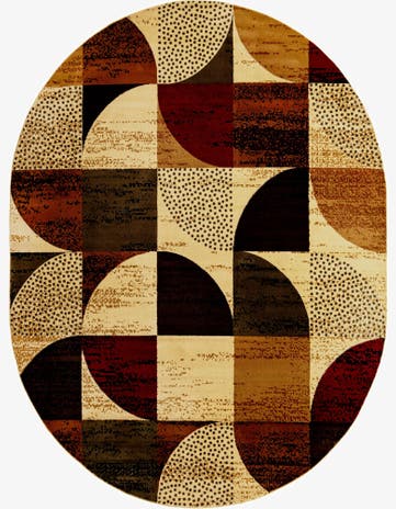 5' 3 x 8' Cafe Oval Rug