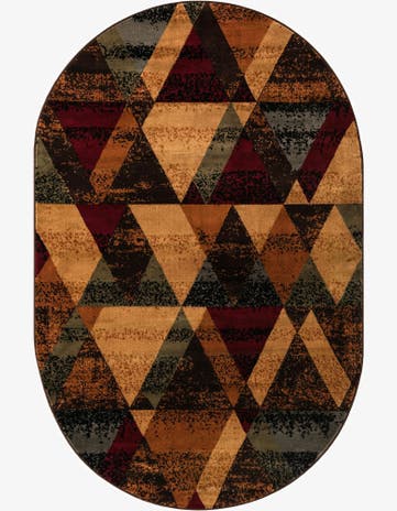 5' 3 x 8' Cafe Oval Rug