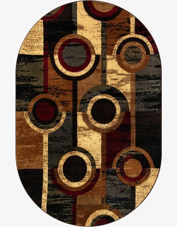5' 3 x 8' Cafe Oval Rug