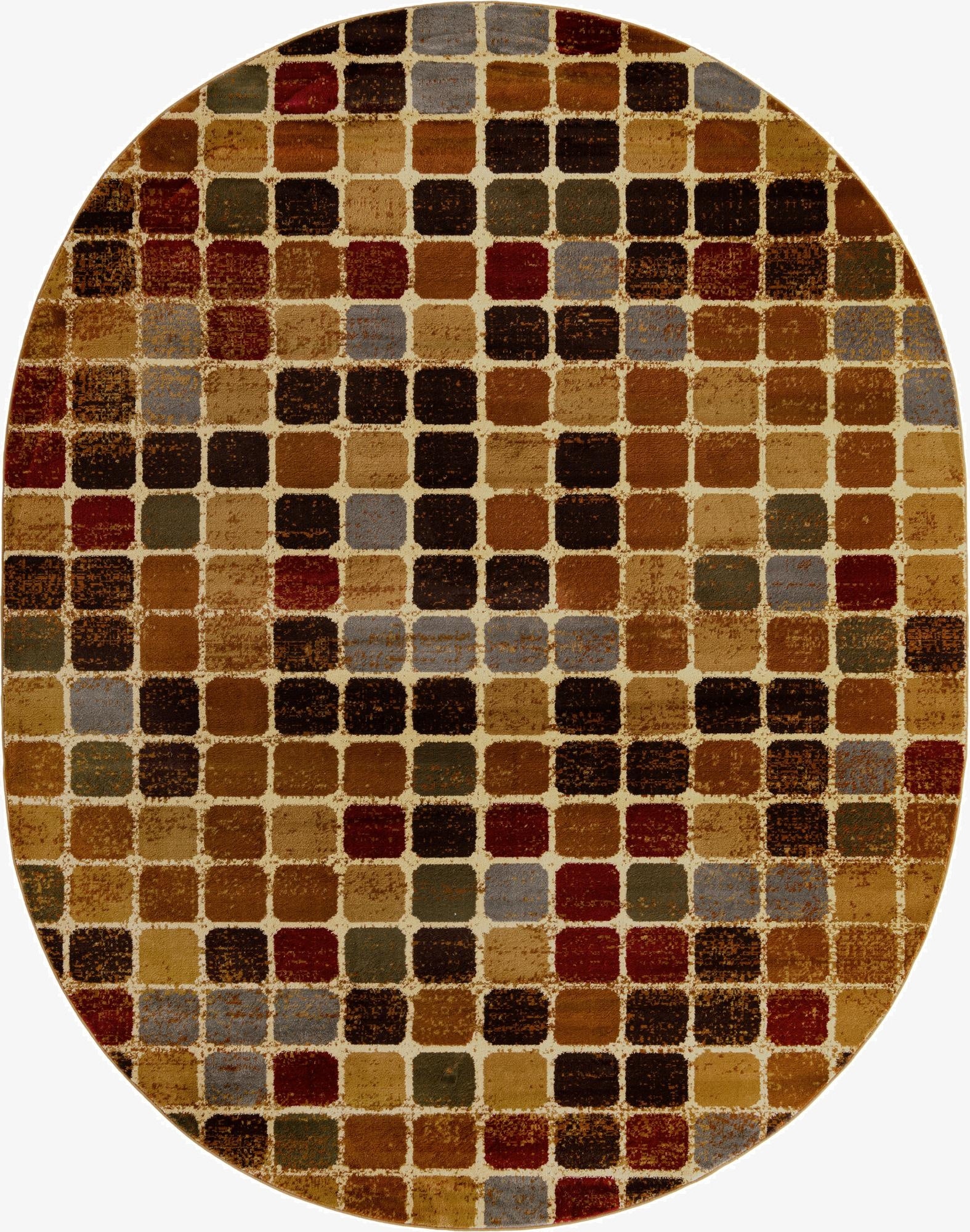 Primary image 7' 10 x 10' Cafe Oval Rug