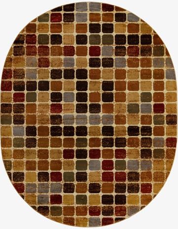 7' 10 x 10' Cafe Oval Rug