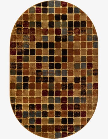 5' 3 x 8' Cafe Oval Rug