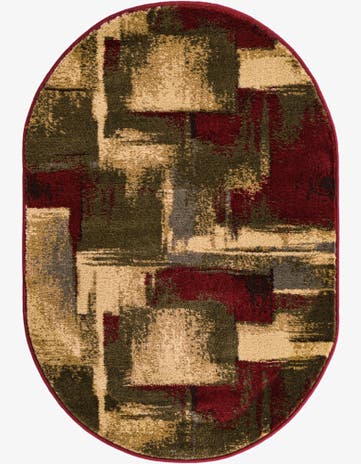 2' x 3' Cafe Oval Rug