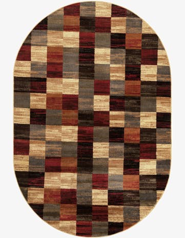6' 1 x 9' Cafe Oval Rug