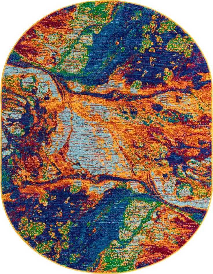 Detail image of 5' 3 x 8' Calypso Oval Rug