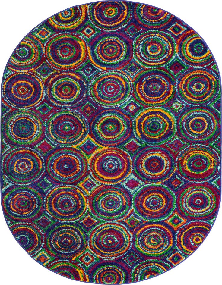 Detail image of 5' 3 x 8' Calypso Oval Rug