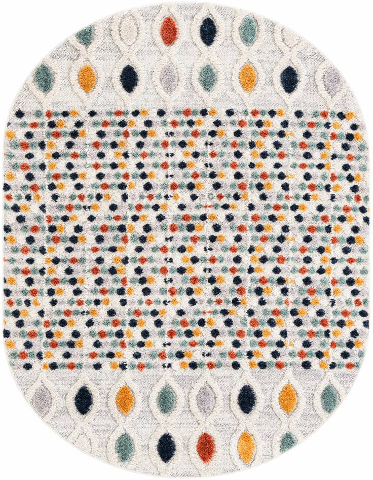 Detail image of 5' 3 x 7' 10 Cherokee Oval Rug