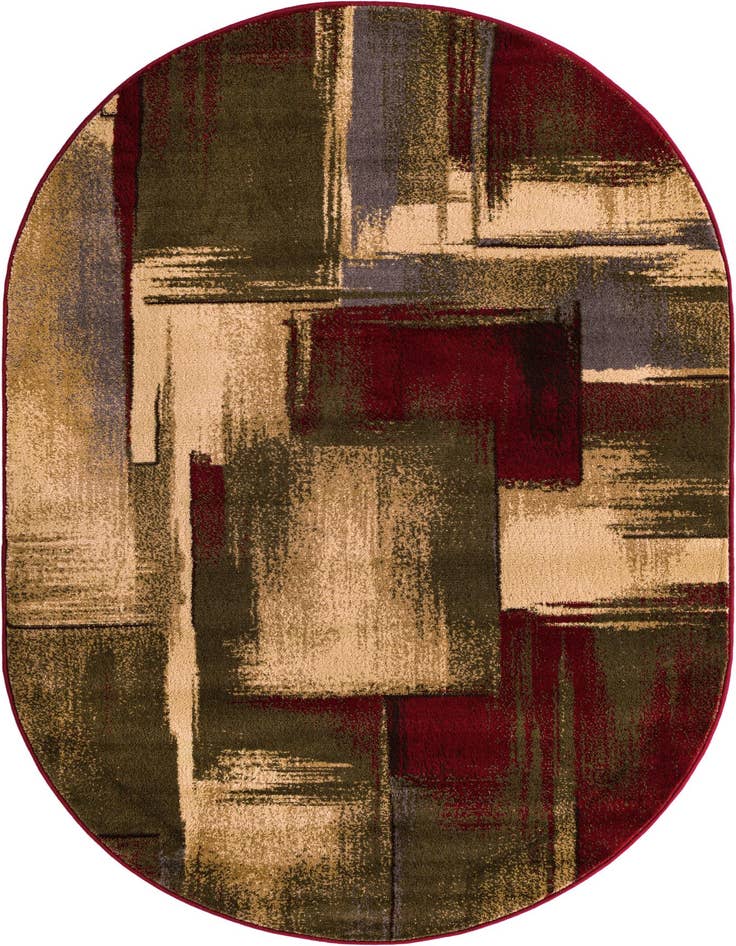 Detail image of 4' x 6' Coffee Shop Oval Rug