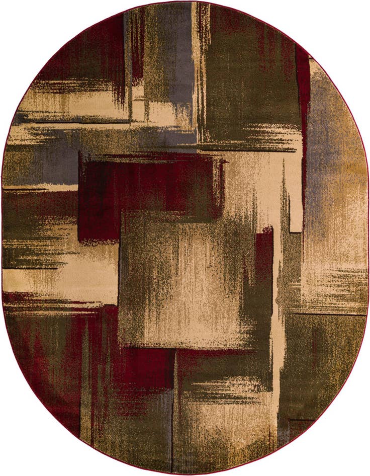Detail image of 7' 10 x 10' Coffee Shop Oval Rug