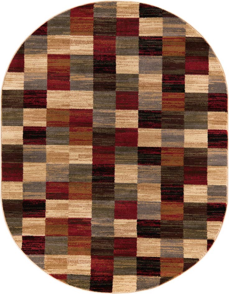 Detail image of 4' x 6' Coffee Shop Oval Rug