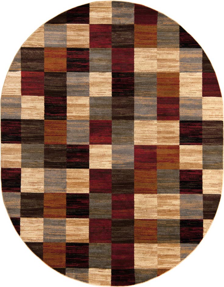 Detail image of 7' 10 x 10' Coffee Shop Oval Rug