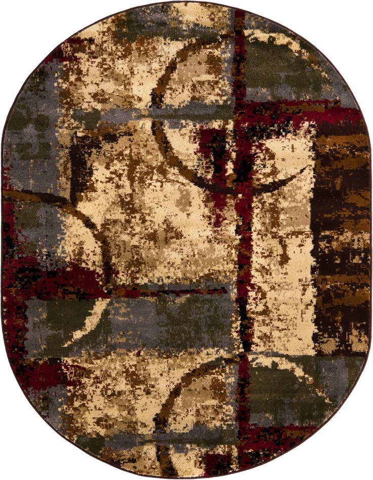 Detail image of 4' x 6' Coffee Shop Oval Rug