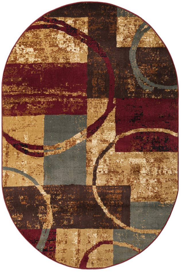 Detail image of 4' x 6' Coffee Shop Oval Rug