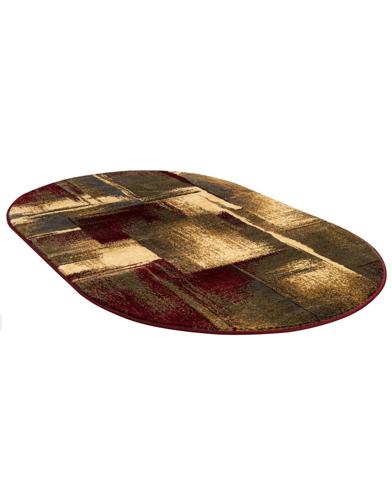 3' 1 x 5' 3 Coffee Shop Oval Rug