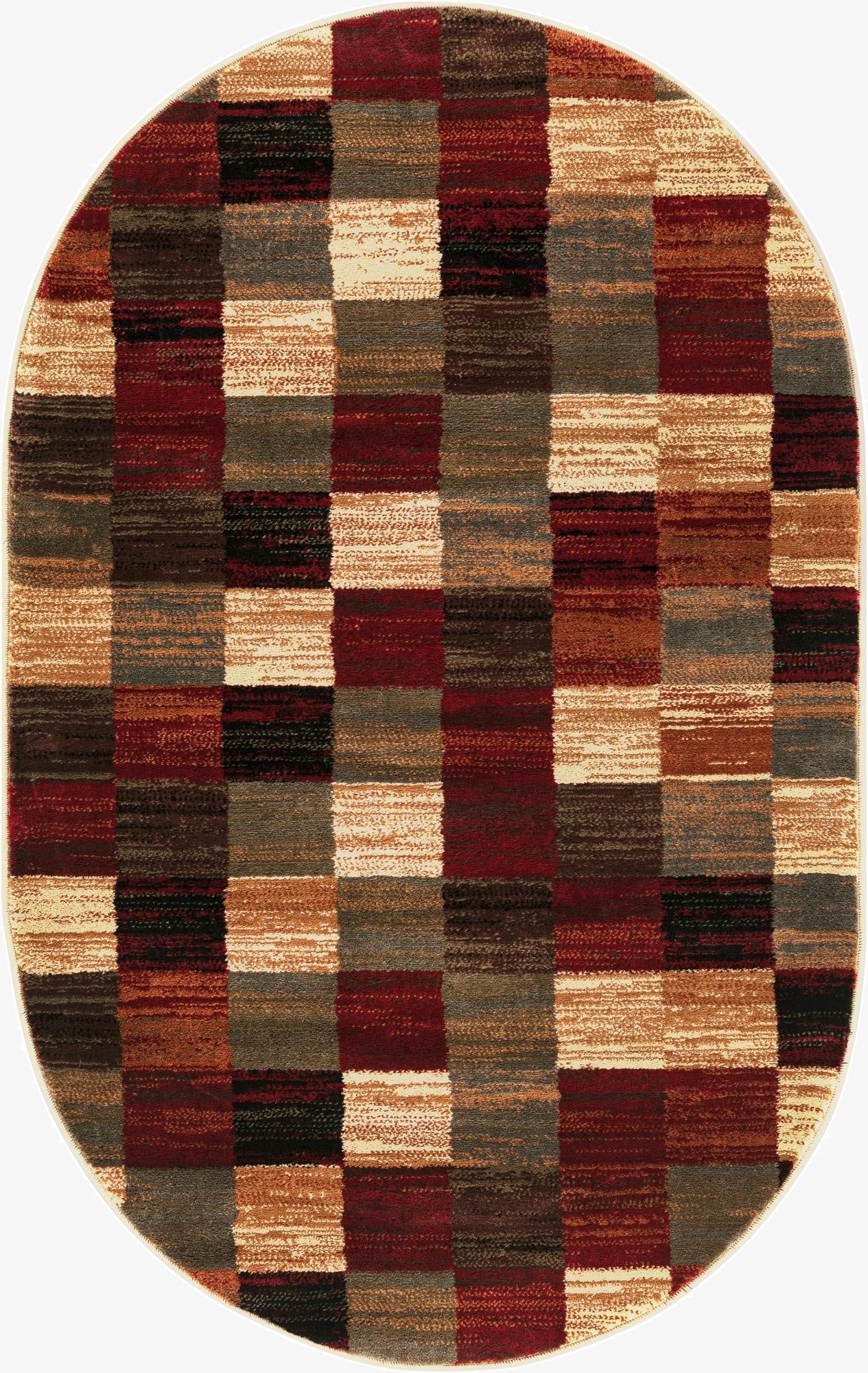 Primary image 3' 1 x 5' 3 Coffee Shop Oval Rug