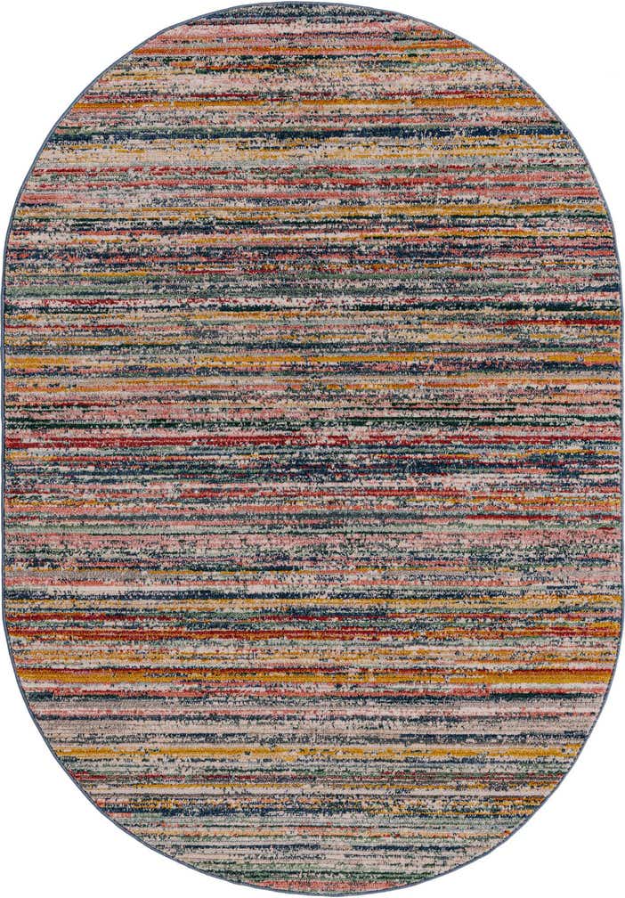 5' 3 x 8' Gemstone Oval Rug