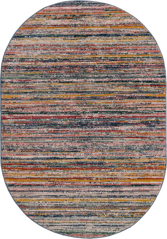 Detail image of 5' 3 x 8' Gemstone Oval Rug
