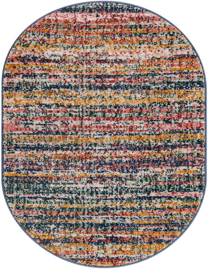 Detail image of 2' 2 x 3' Gemstone Oval Rug