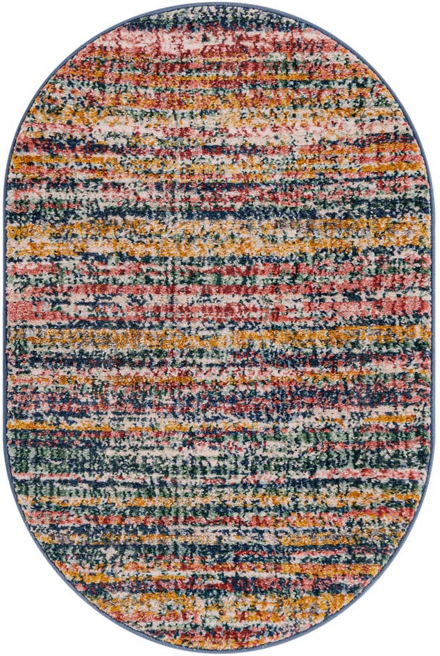 Detail image of 2' 2 x 3' Gemstone Oval Rug