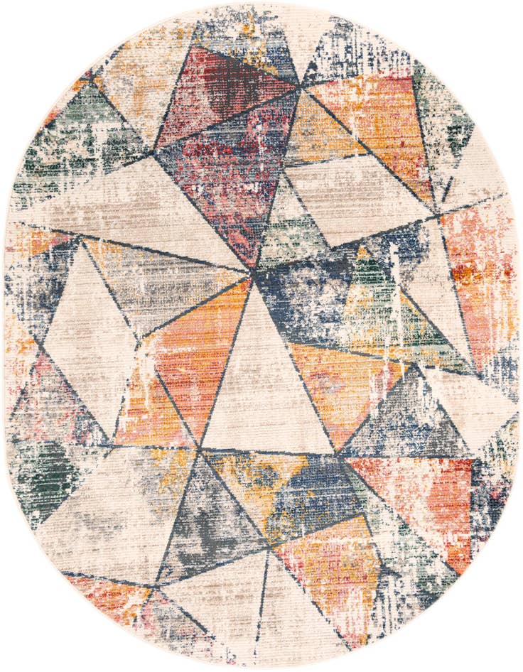 Detail image of 7' 10 x 10' 2 Gemstone Oval Rug