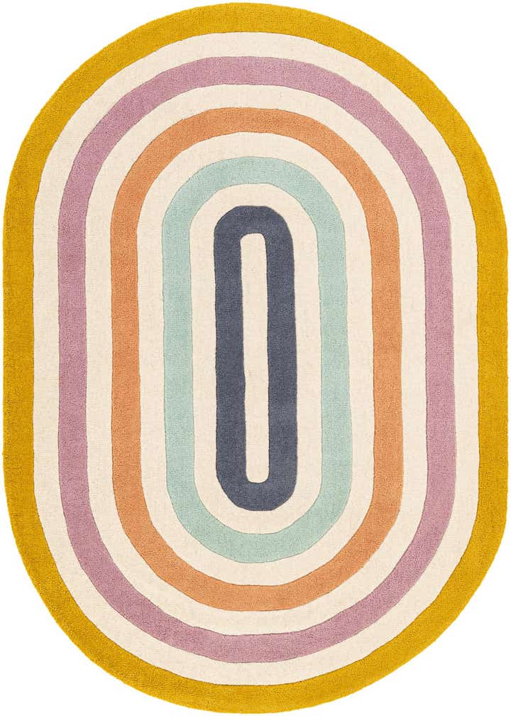 4' 1 x 6' 1 Hand Tufted Wool Oval Rug