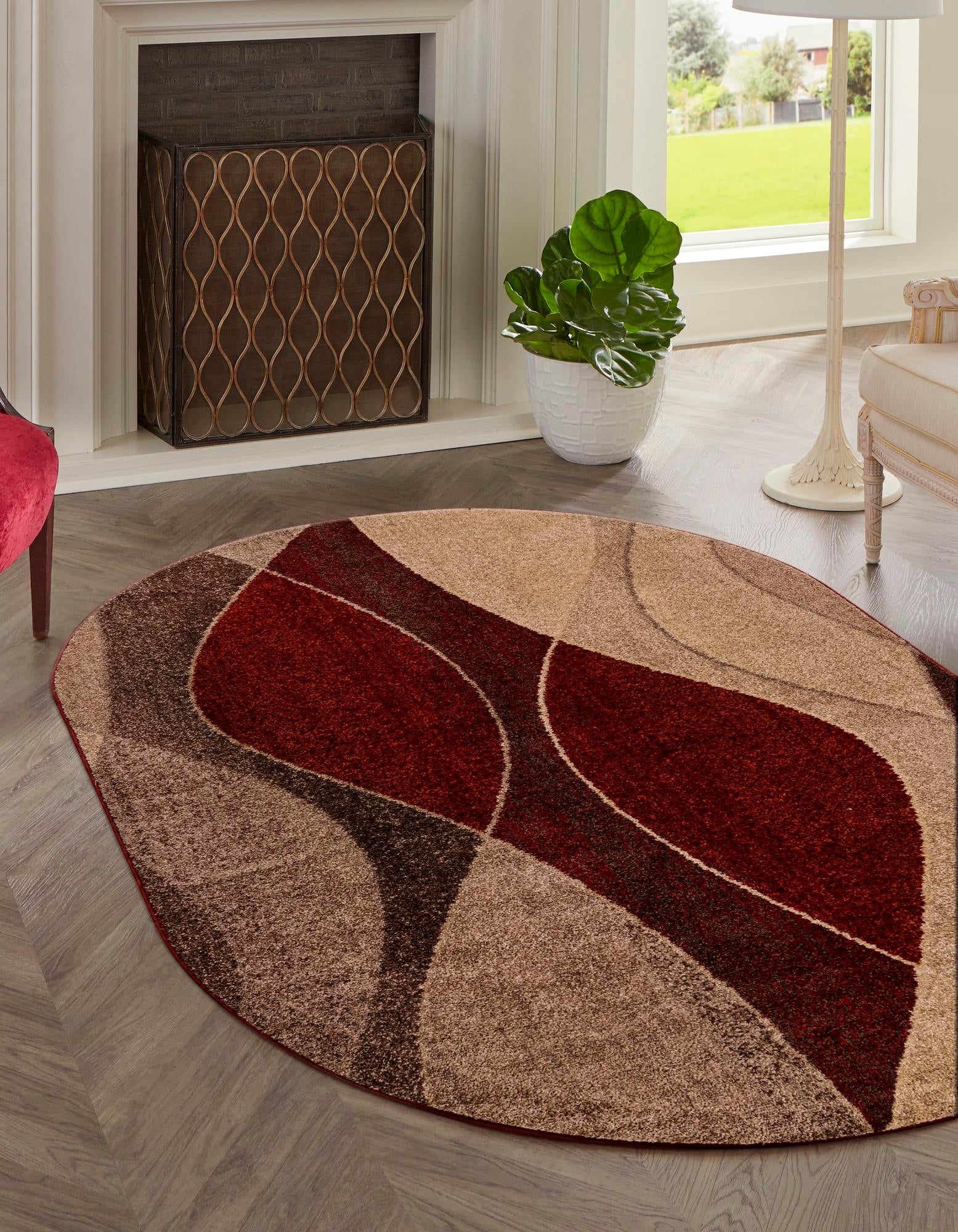 4' 1 x 6' 1 Harvest Oval Rug