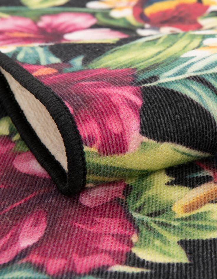 Detail image of 2' x 3' 1  Washable Jill Zarin Caribbean Indoor / Outdoor Oval Rug