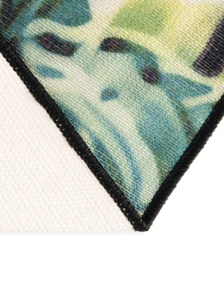 Detail image of 2' x 3' 1  Washable Jill Zarin Caribbean Indoor / Outdoor Oval Rug