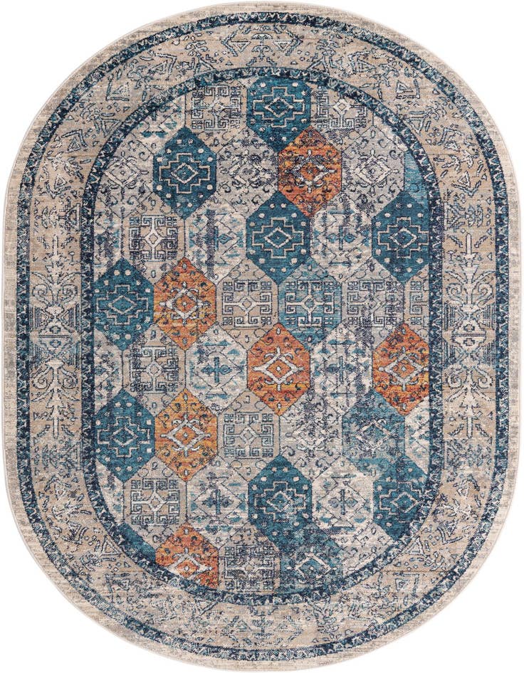 Detail image of 5' 3 x 8' Lola Oval Rug