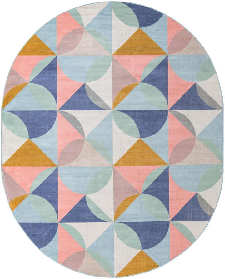 8' x 10' Lotus Oval Rug