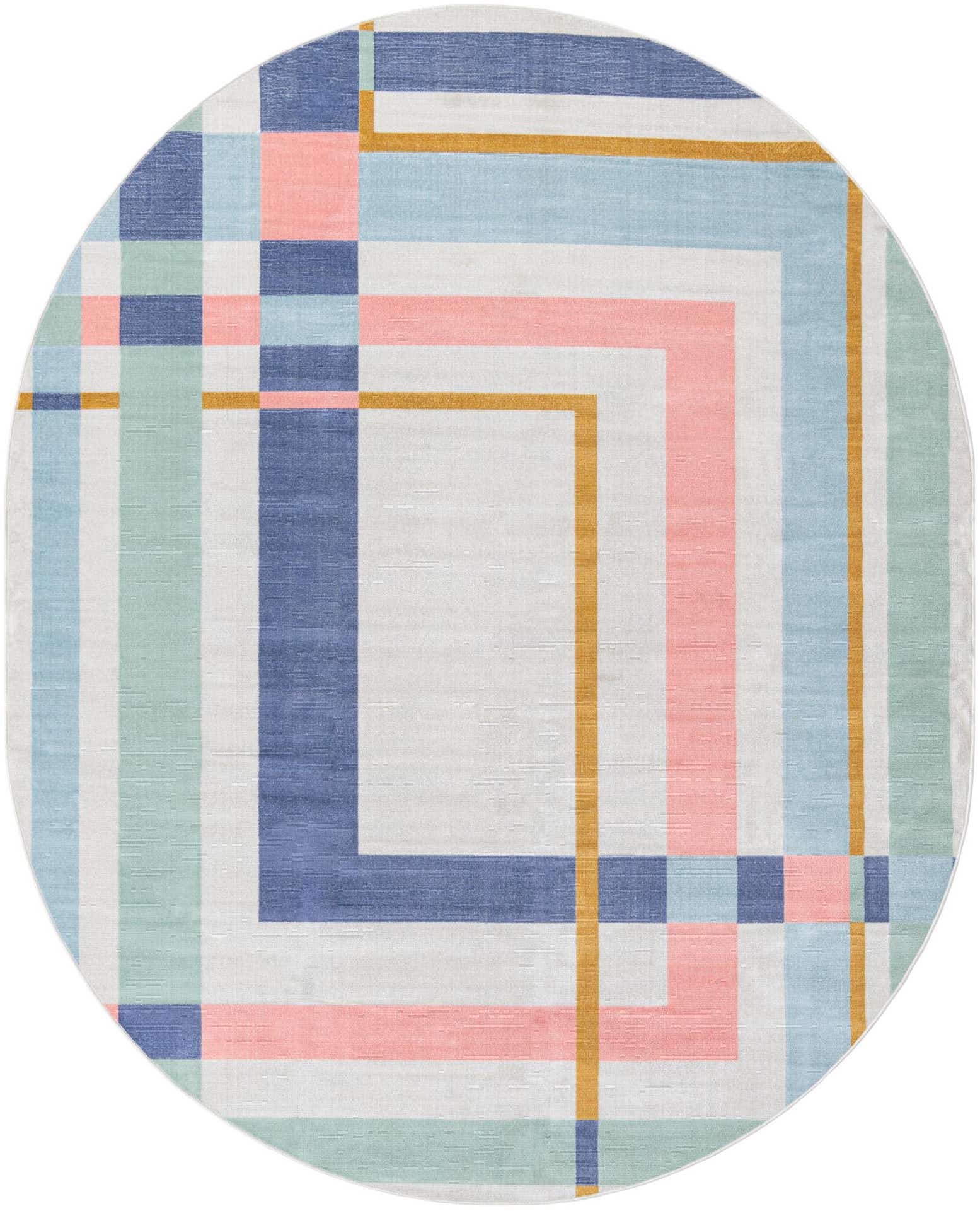 8' x 10' Lotus Oval Rug