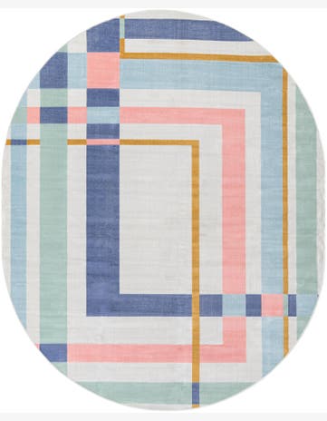 8' x 10' Lotus Oval Rug