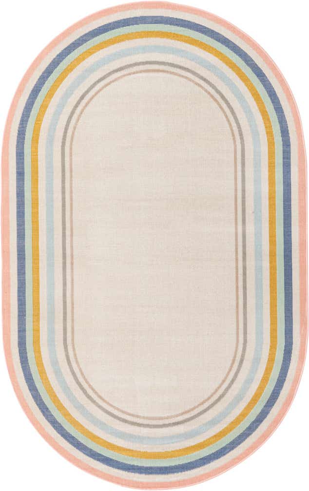 5' 3 x 8' Lotus Oval Rug