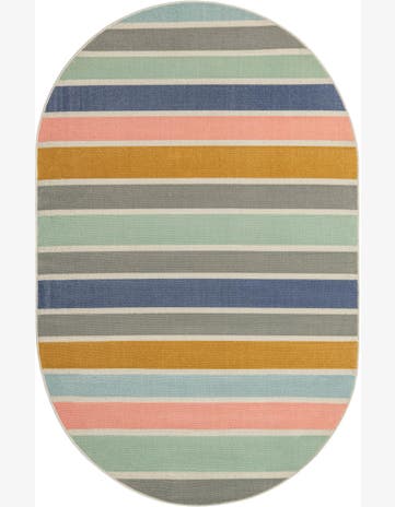 5' x 8' Lotus Oval Rug