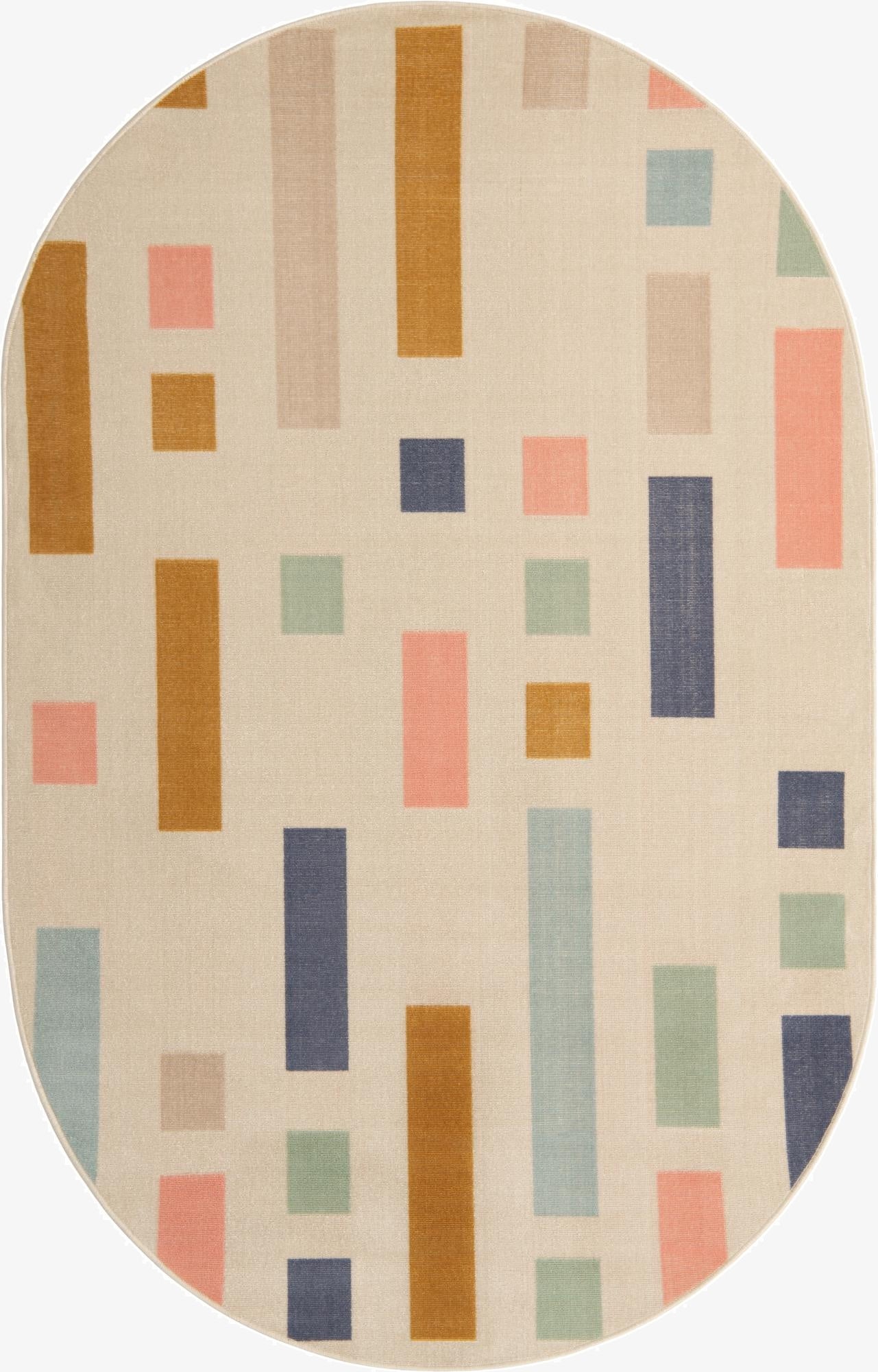 5' x 8' Lotus Oval Rug