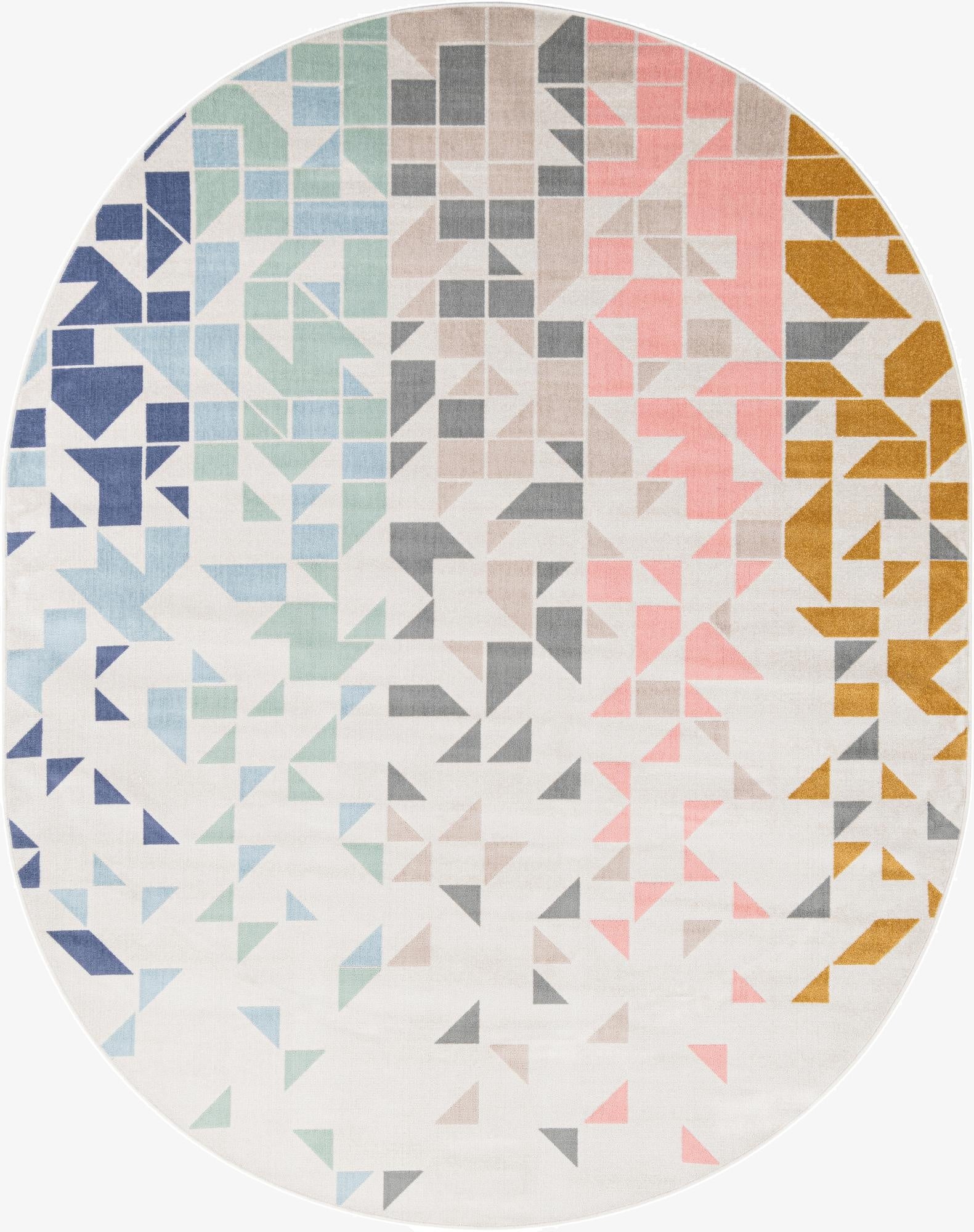 8' x 10' Lotus Oval Rug